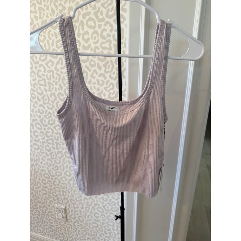 RVCA Women's Fog Knit Slate Tank Top Size S